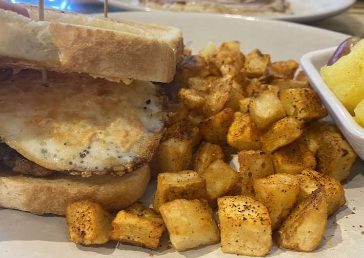 Daily Dose Old Town Bar & Grill signature dishes Banana Bread French ToastHangover SandwichSouthwest Wrap